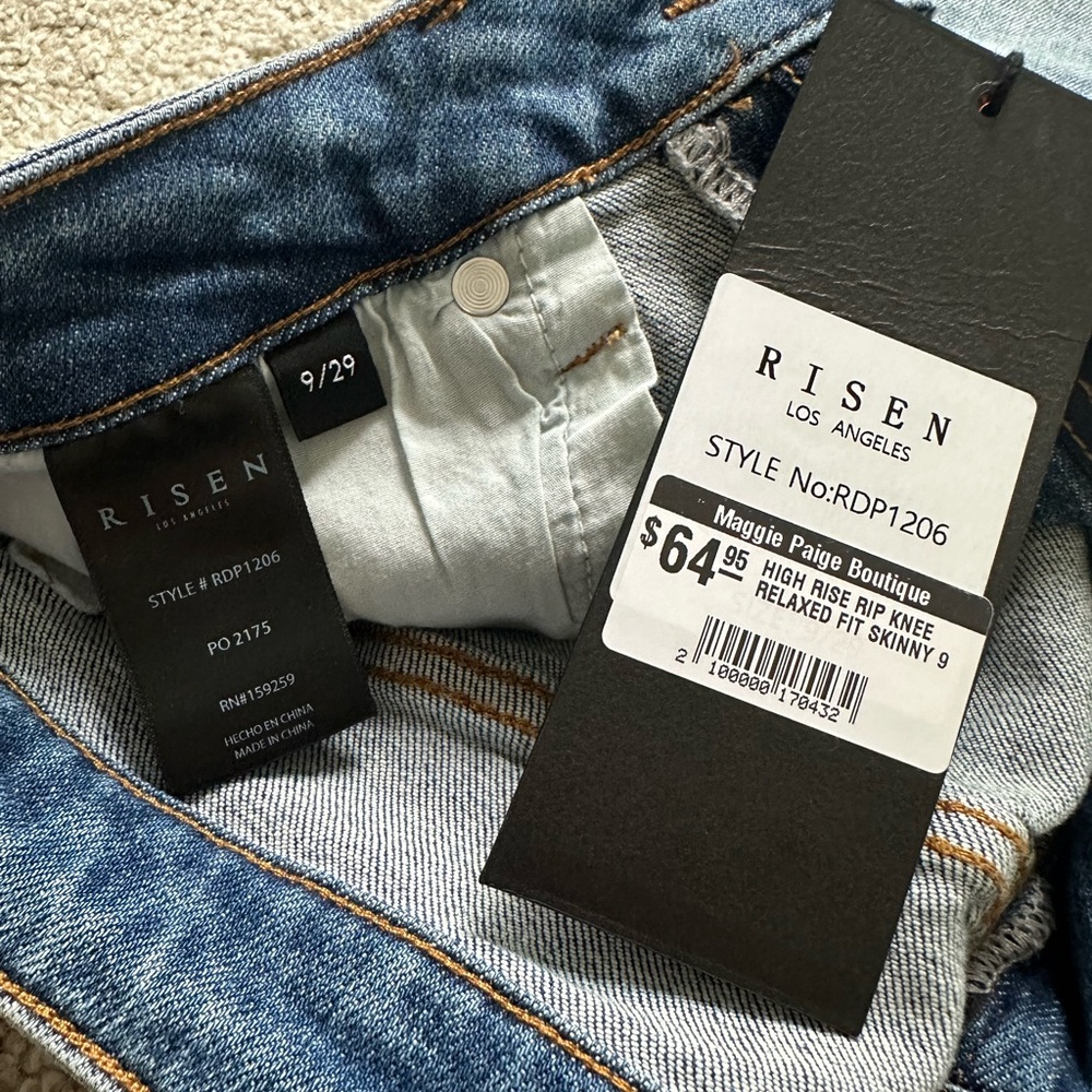 Risen High Rise Relaxed Fit Skinny Jeans - Picture 4 of 5